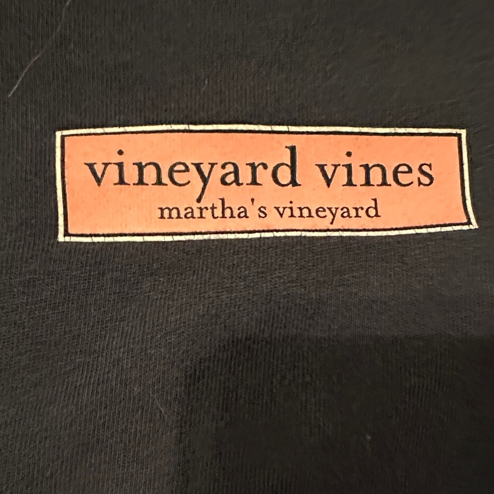 Vineyard Vines  Blue Tee with Pink MARTHA’S VINEYARD  Logo
